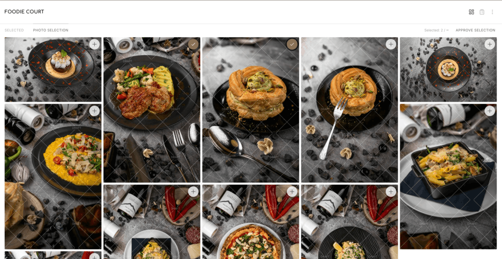 Gallery creation wizard in PixiProof